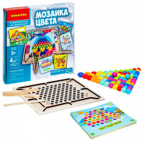 Деревянная игрушка Bondibon Настольная игра из дерева Мозаика цвета Деревянная игрушка Bondibon Настольная игра из дерева Мозаика цвета