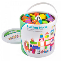 Деревянная игрушка New Cassic Toys Набор геометрических фигурок 100 деталей 10813
