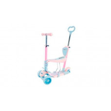 Трехколесный самокат Moby Kids Pony 3 в 1 светящиеся колеса