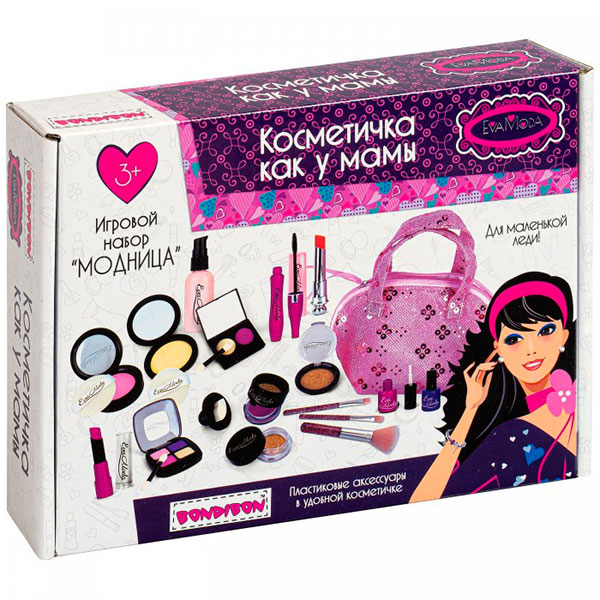 Bondibon Игровой набор Модница Косметичка как у мамы ВВ5065 Bondibon Игровой набор Модница Косметичка как у мамы ВВ5065