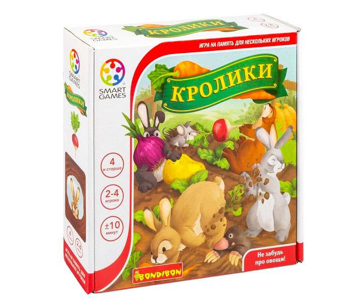 Bondibon Логическая настольная игра Smart Games Кролики Bondibon Логическая настольная игра Smart Games Кролики