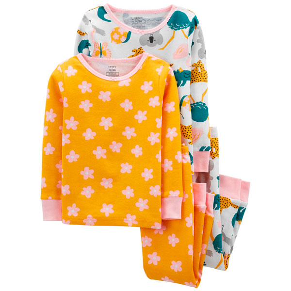 Carter's Пижама для девочки с животными (4 предмета) 1M064310/2M064310 Carter's Пижама для девочки с животными (4 предмета) 1M064310/2M064310