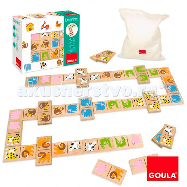 Деревянная игрушка Goula Домино Зоопарк Деревянная игрушка Goula Домино Зоопарк
