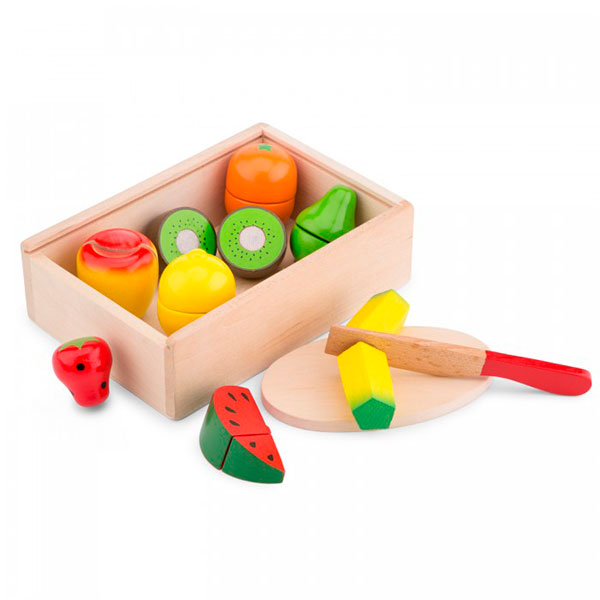 Деревянная игрушка New Cassic Toys Игровой набор продуктов Фрукты 10581 Деревянная игрушка New Cassic Toys Игровой набор продуктов Фрукты 10581