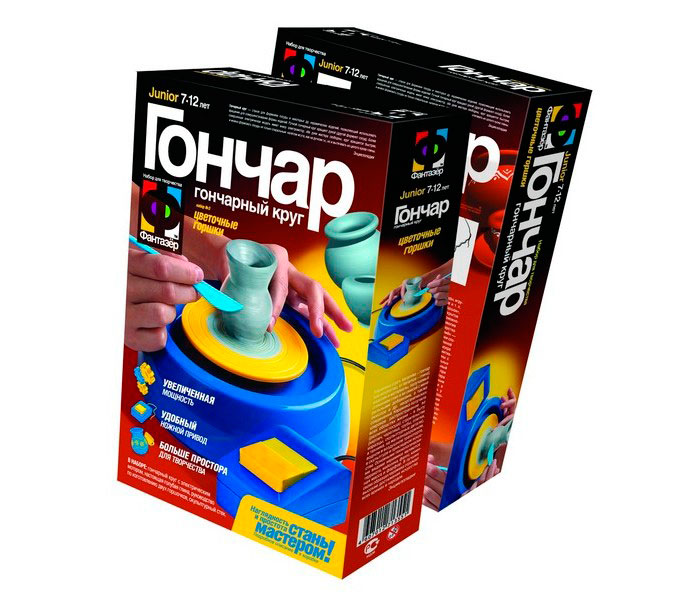 Фантазер Гончарный набор Цветочные горшки Фантазер Гончарный набор Цветочные горшки